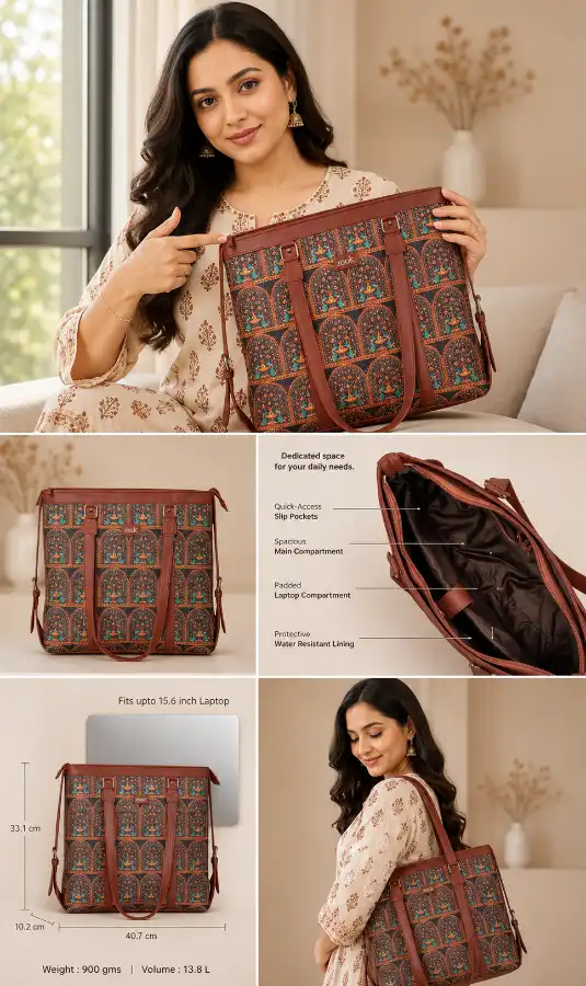 Stylish Bags for Office Use | Laptop Bag for Women Back